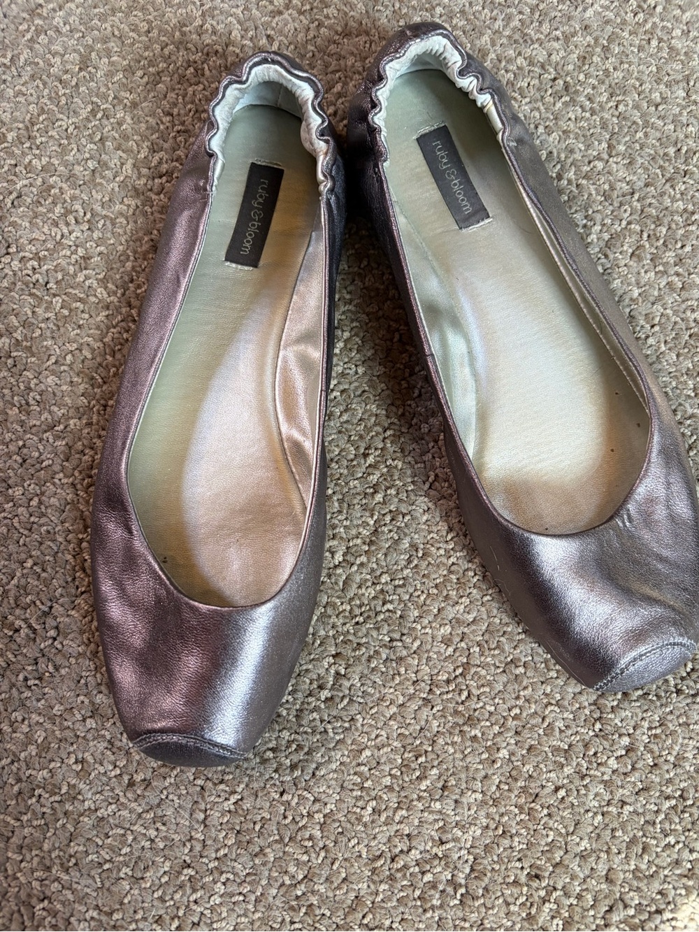Darling Ruby and Bloom Pewter color ballet flats!